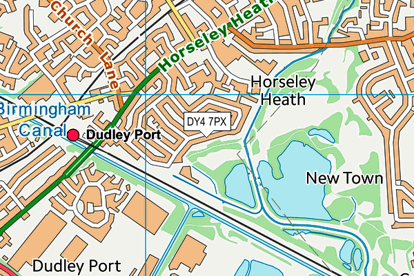 DY4 7PX map - OS VectorMap District (Ordnance Survey)