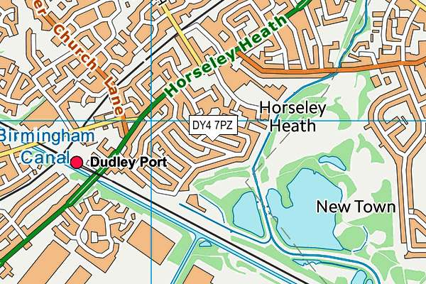 DY4 7PZ map - OS VectorMap District (Ordnance Survey)