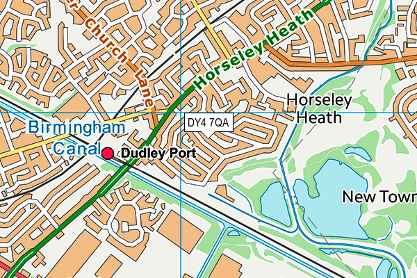 DY4 7QA map - OS VectorMap District (Ordnance Survey)