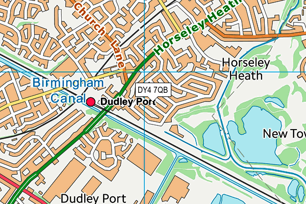 DY4 7QB map - OS VectorMap District (Ordnance Survey)