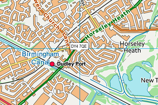 DY4 7QE map - OS VectorMap District (Ordnance Survey)