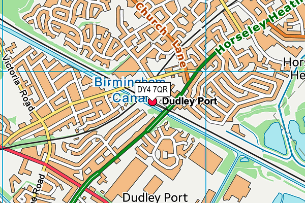 DY4 7QR map - OS VectorMap District (Ordnance Survey)