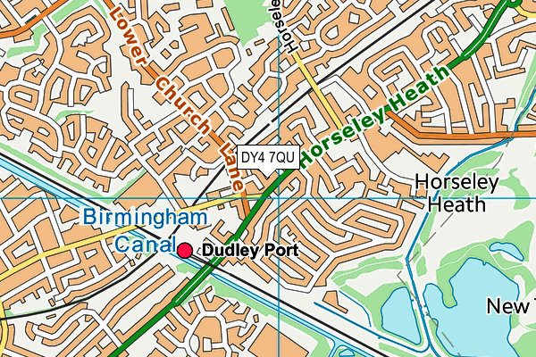 DY4 7QU map - OS VectorMap District (Ordnance Survey)