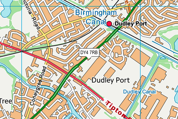 DY4 7RB map - OS VectorMap District (Ordnance Survey)