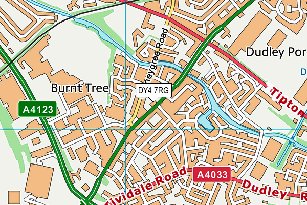 DY4 7RG map - OS VectorMap District (Ordnance Survey)