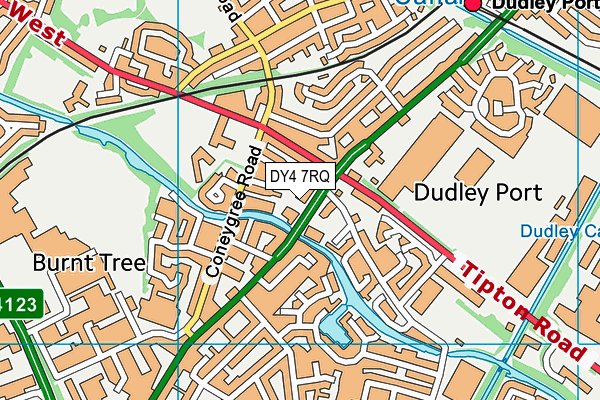 DY4 7RQ map - OS VectorMap District (Ordnance Survey)