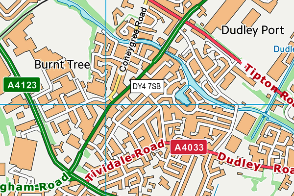 DY4 7SB map - OS VectorMap District (Ordnance Survey)