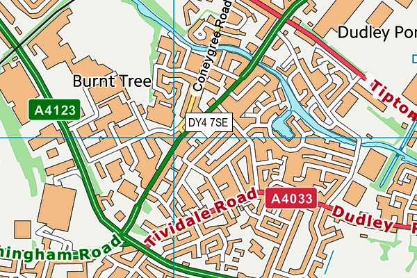 DY4 7SE map - OS VectorMap District (Ordnance Survey)