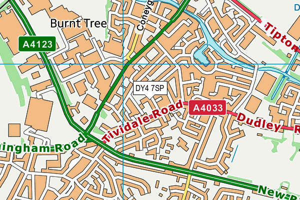 DY4 7SP map - OS VectorMap District (Ordnance Survey)