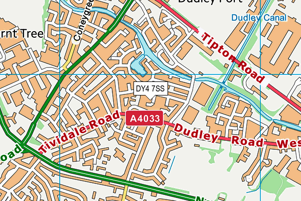 DY4 7SS map - OS VectorMap District (Ordnance Survey)