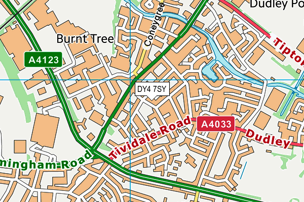 DY4 7SY map - OS VectorMap District (Ordnance Survey)