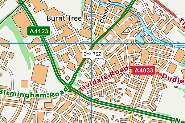 DY4 7SZ map - OS VectorMap District (Ordnance Survey)