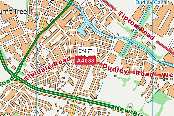 DY4 7TH map - OS VectorMap District (Ordnance Survey)