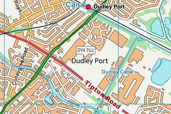 DY4 7UJ map - OS VectorMap District (Ordnance Survey)