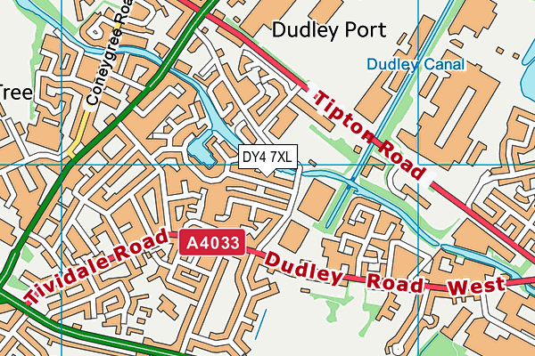 DY4 7XL map - OS VectorMap District (Ordnance Survey)