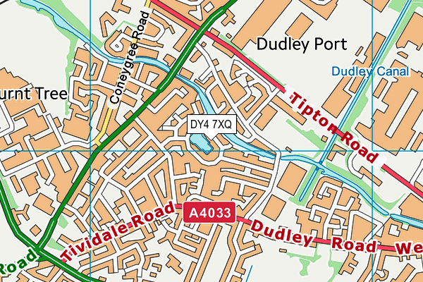 DY4 7XQ map - OS VectorMap District (Ordnance Survey)
