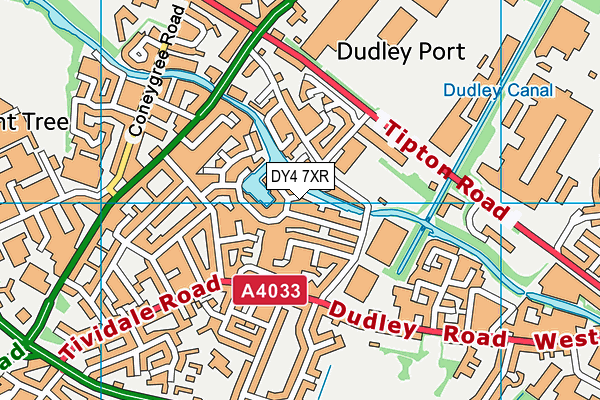 DY4 7XR map - OS VectorMap District (Ordnance Survey)