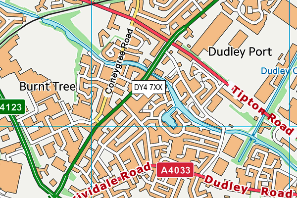 DY4 7XX map - OS VectorMap District (Ordnance Survey)