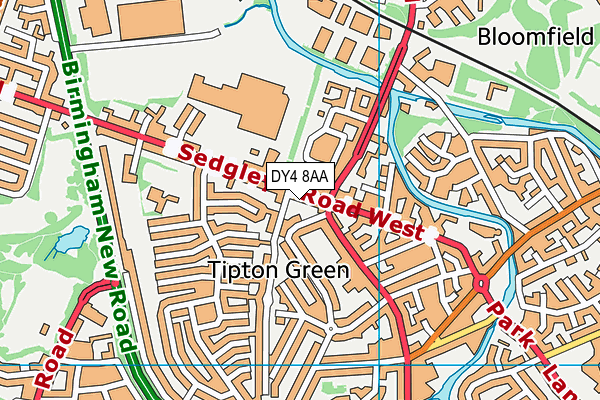 DY4 8AA map - OS VectorMap District (Ordnance Survey)