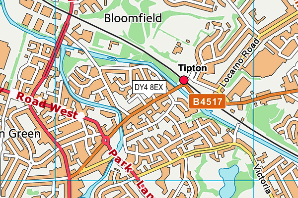 Map of TIPTON BALTI HOUSE LTD at district scale