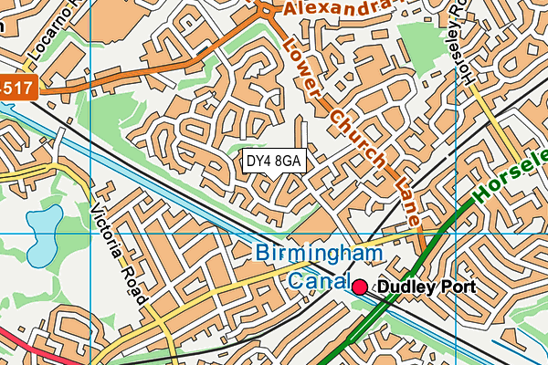 DY4 8GA map - OS VectorMap District (Ordnance Survey)