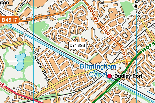 DY4 8GB map - OS VectorMap District (Ordnance Survey)