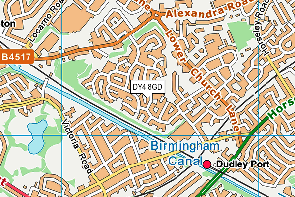 DY4 8GD map - OS VectorMap District (Ordnance Survey)
