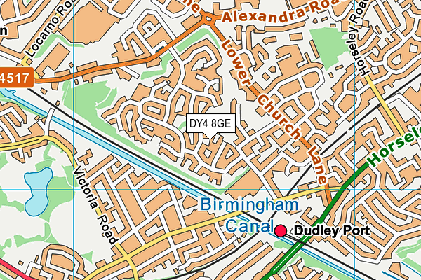 DY4 8GE map - OS VectorMap District (Ordnance Survey)