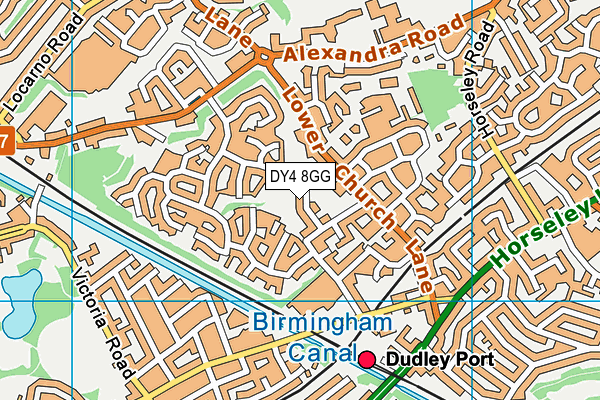 DY4 8GG map - OS VectorMap District (Ordnance Survey)