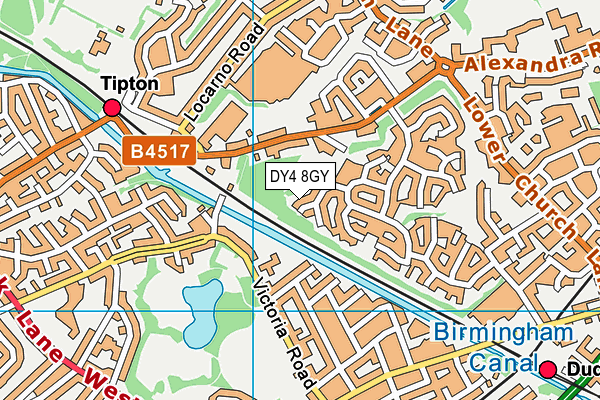 DY4 8GY map - OS VectorMap District (Ordnance Survey)