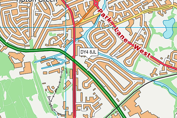 DY4 8JL map - OS VectorMap District (Ordnance Survey)