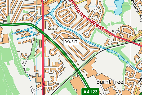 DY4 8JT map - OS VectorMap District (Ordnance Survey)
