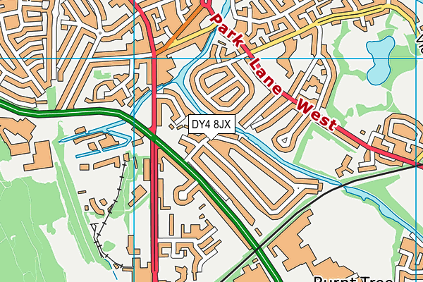 DY4 8JX map - OS VectorMap District (Ordnance Survey)