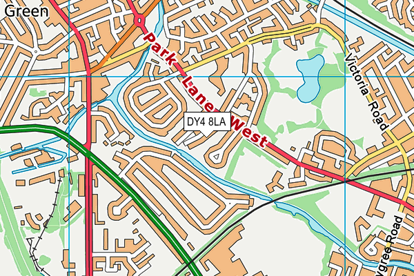 DY4 8LA map - OS VectorMap District (Ordnance Survey)