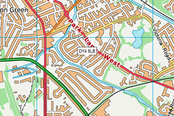 DY4 8LB map - OS VectorMap District (Ordnance Survey)
