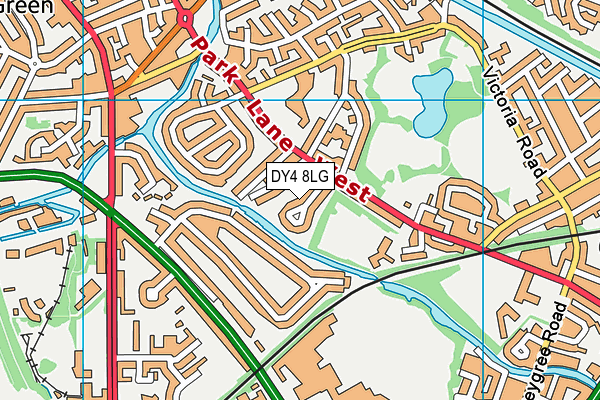 DY4 8LG map - OS VectorMap District (Ordnance Survey)
