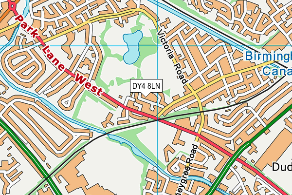 DY4 8LN map - OS VectorMap District (Ordnance Survey)