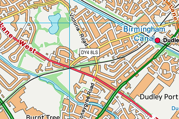 DY4 8LS map - OS VectorMap District (Ordnance Survey)