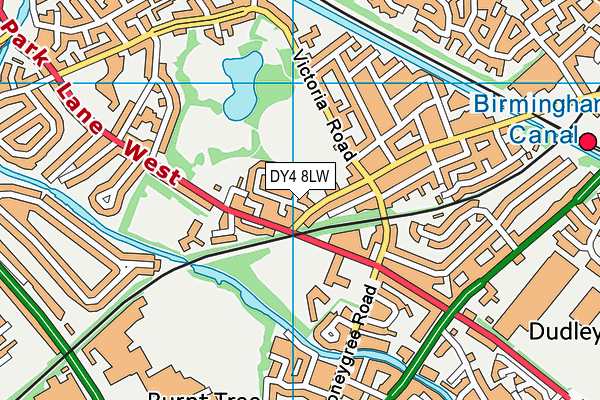 DY4 8LW map - OS VectorMap District (Ordnance Survey)