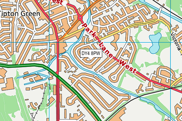 DY4 8PW map - OS VectorMap District (Ordnance Survey)