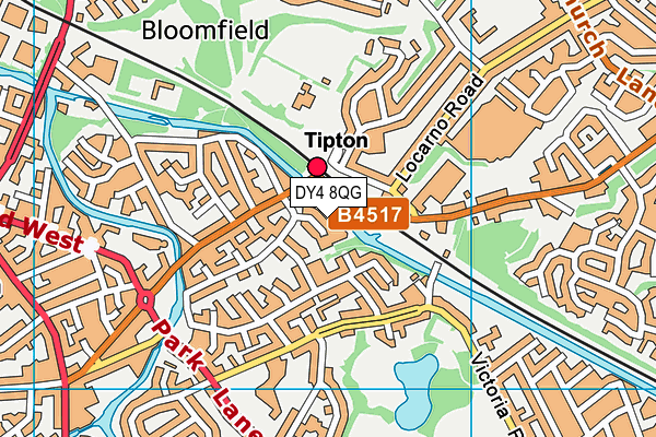 DY4 8QG map - OS VectorMap District (Ordnance Survey)