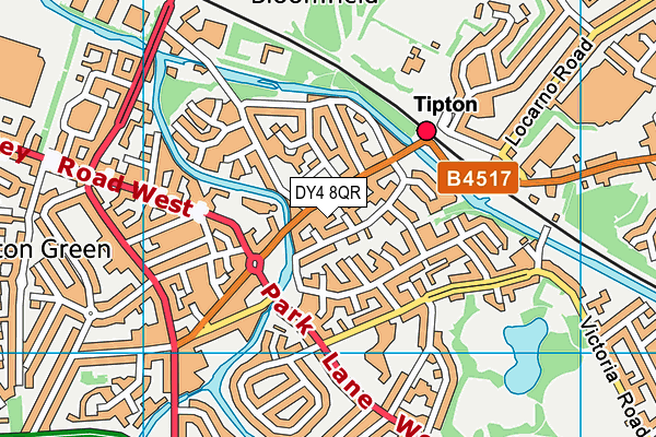 DY4 8QR map - OS VectorMap District (Ordnance Survey)