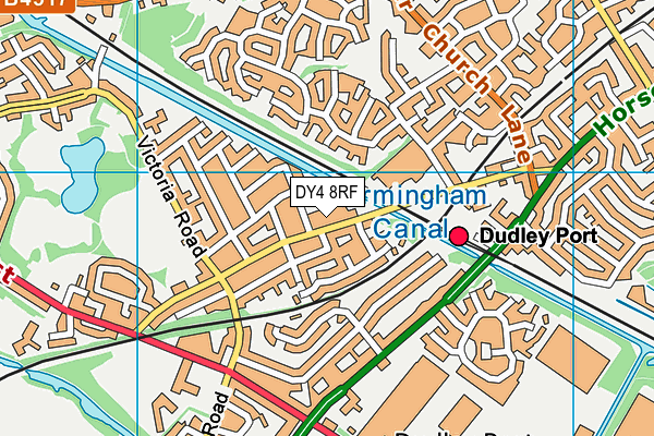 DY4 8RF map - OS VectorMap District (Ordnance Survey)