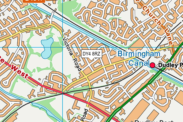 DY4 8RZ map - OS VectorMap District (Ordnance Survey)