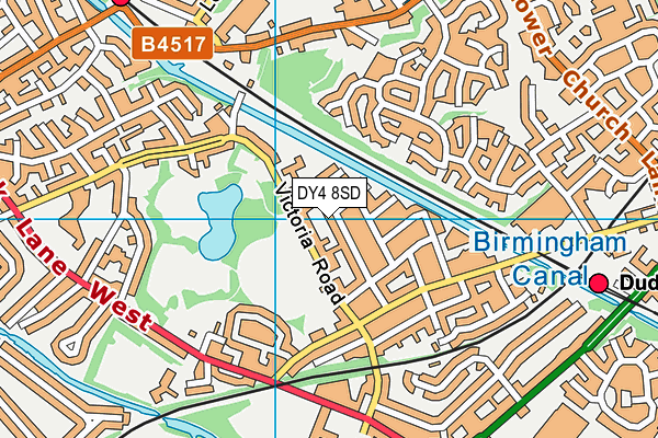 DY4 8SD map - OS VectorMap District (Ordnance Survey)