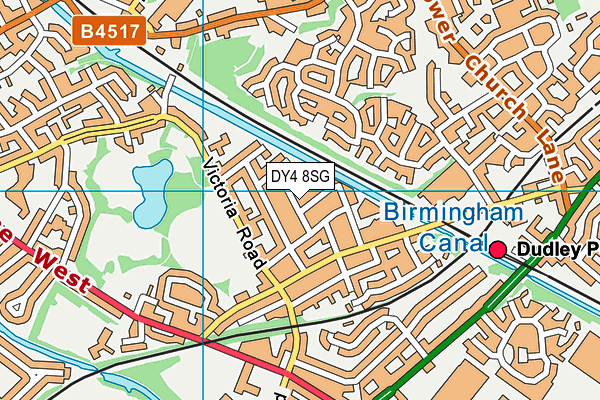 DY4 8SG map - OS VectorMap District (Ordnance Survey)