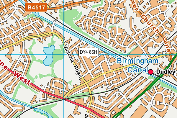 DY4 8SH map - OS VectorMap District (Ordnance Survey)
