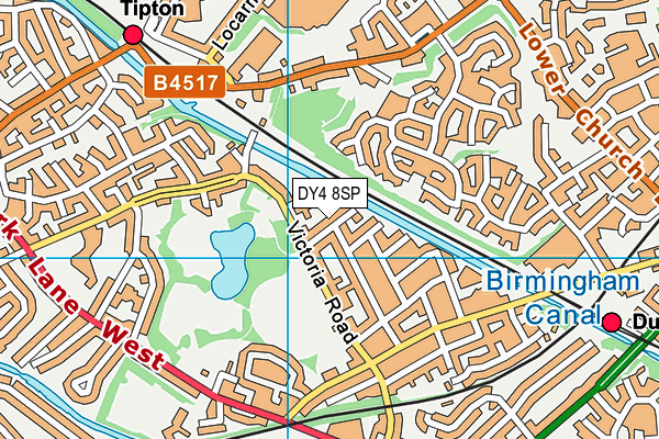 DY4 8SP map - OS VectorMap District (Ordnance Survey)