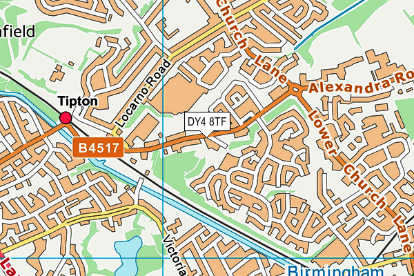 DY4 8TF map - OS VectorMap District (Ordnance Survey)