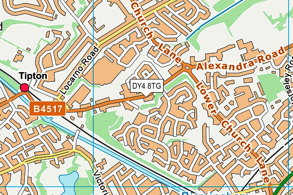 DY4 8TG map - OS VectorMap District (Ordnance Survey)